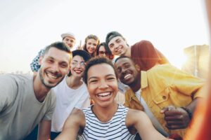 Grupo feliz